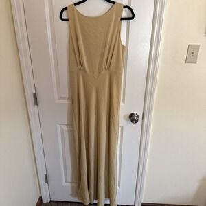 Baltic Born Molly Mod Maxi Dress in Pale Mustard Large Wedding Semi Formal